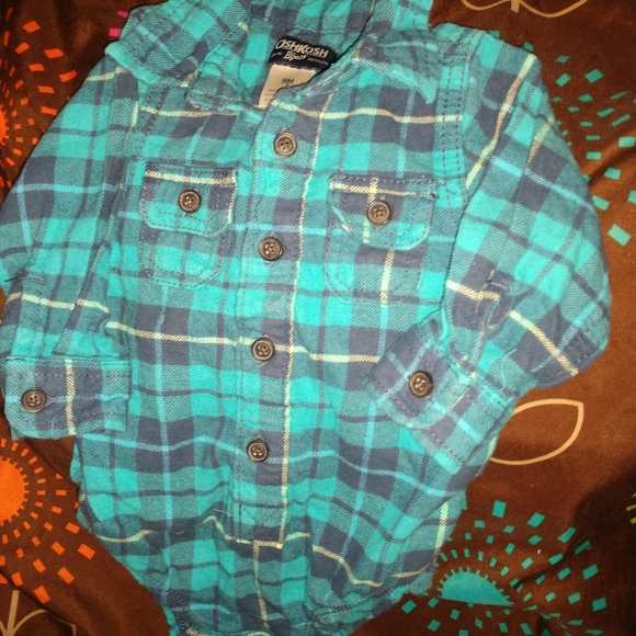 Infant boy's flannel onesie